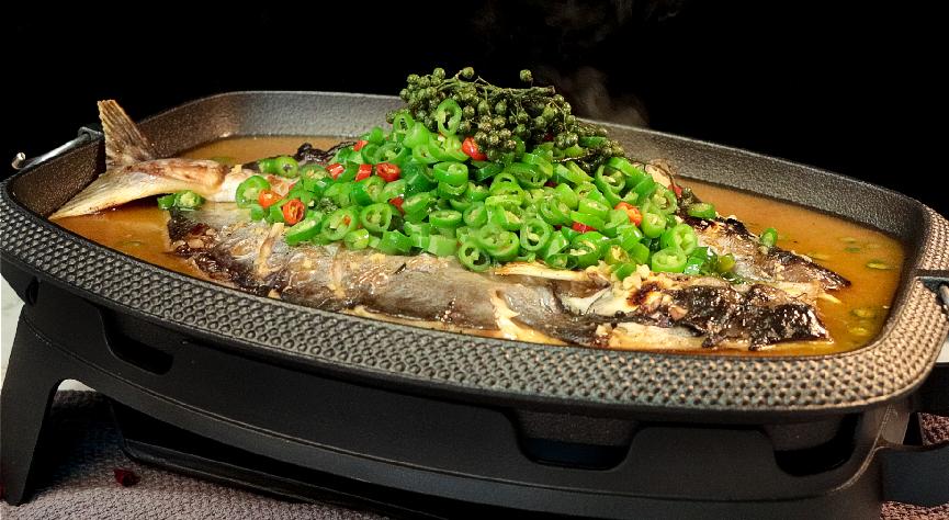 Green Pepper Grilled Fish